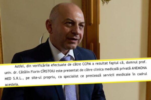 DOCUMENT: „Administrator e socrul. Administrator e mama”, a răspuns Cătălin Cîrstoiu, acuzat de incompatibilitate într-un raport al Corpului de Control al Guvernului, pentru că a fost manager la stat și medic la propria clinică privată / Raportul, băgat la sertar