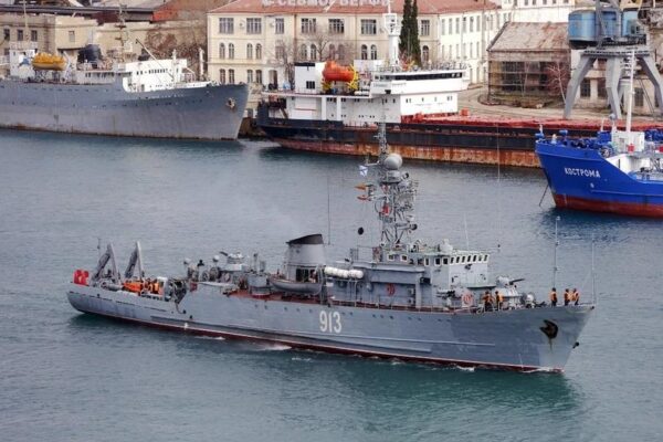 Încă o umilință pentru Putin. O nouă navă a fost scufundată în Marea Neagră. A luptat în Siria