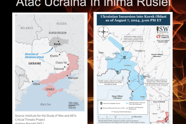 WSJ. De ce au atacat ucrainenii în inima Rusiei. Explicaţia atacului care l-a surprins pe Putin