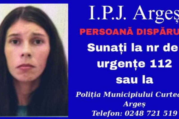 O femeie de 26 de ani și cei trei copii ai săi sunt căutați de polițiști în Argeș